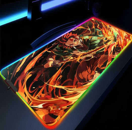 Alfombrilla RGB con Iluminación Led | El Baile de las Llamas 🔥⚔️